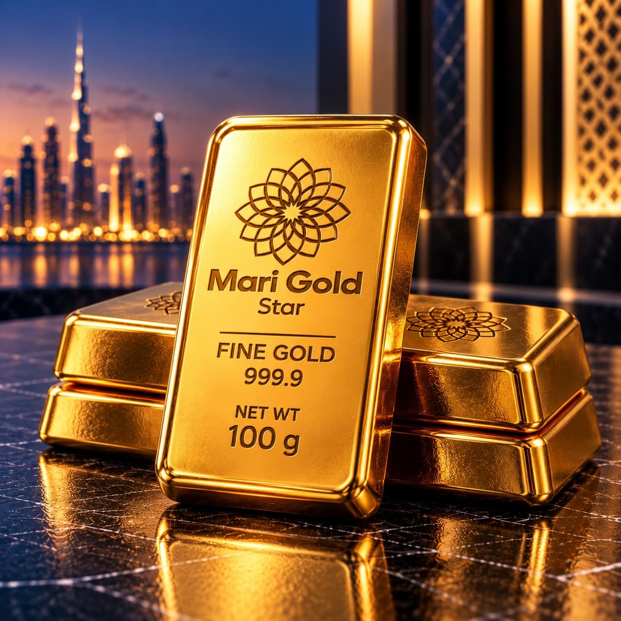 100 Gram Gold Minted Bar