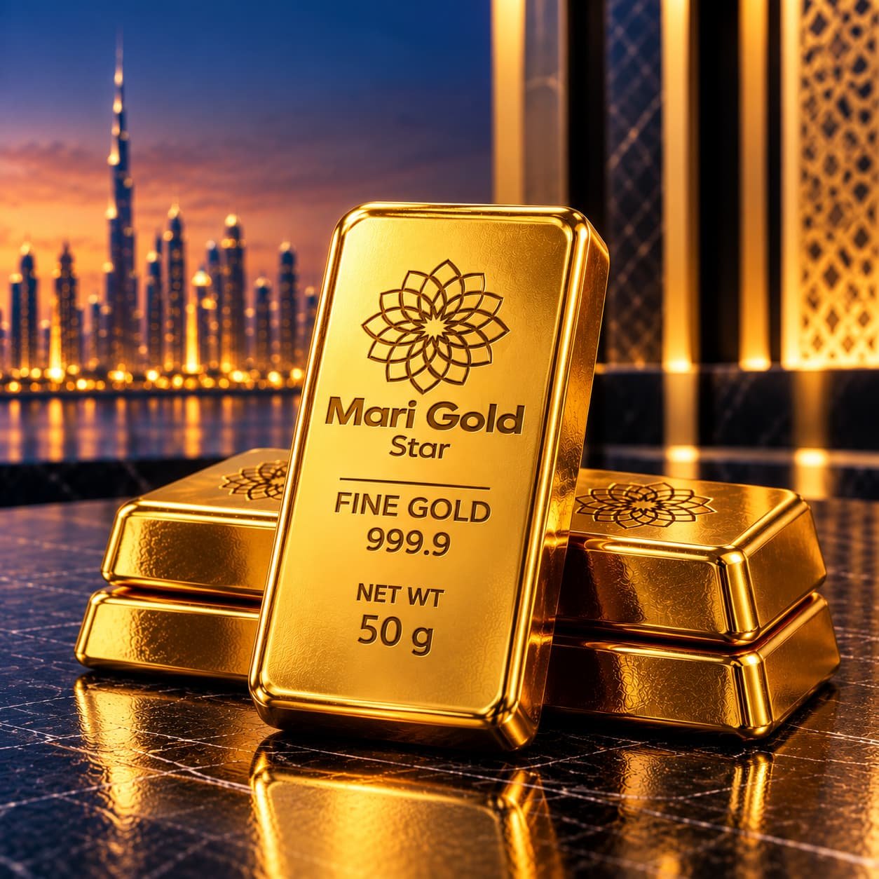 50 Gram Gold Minted Bar