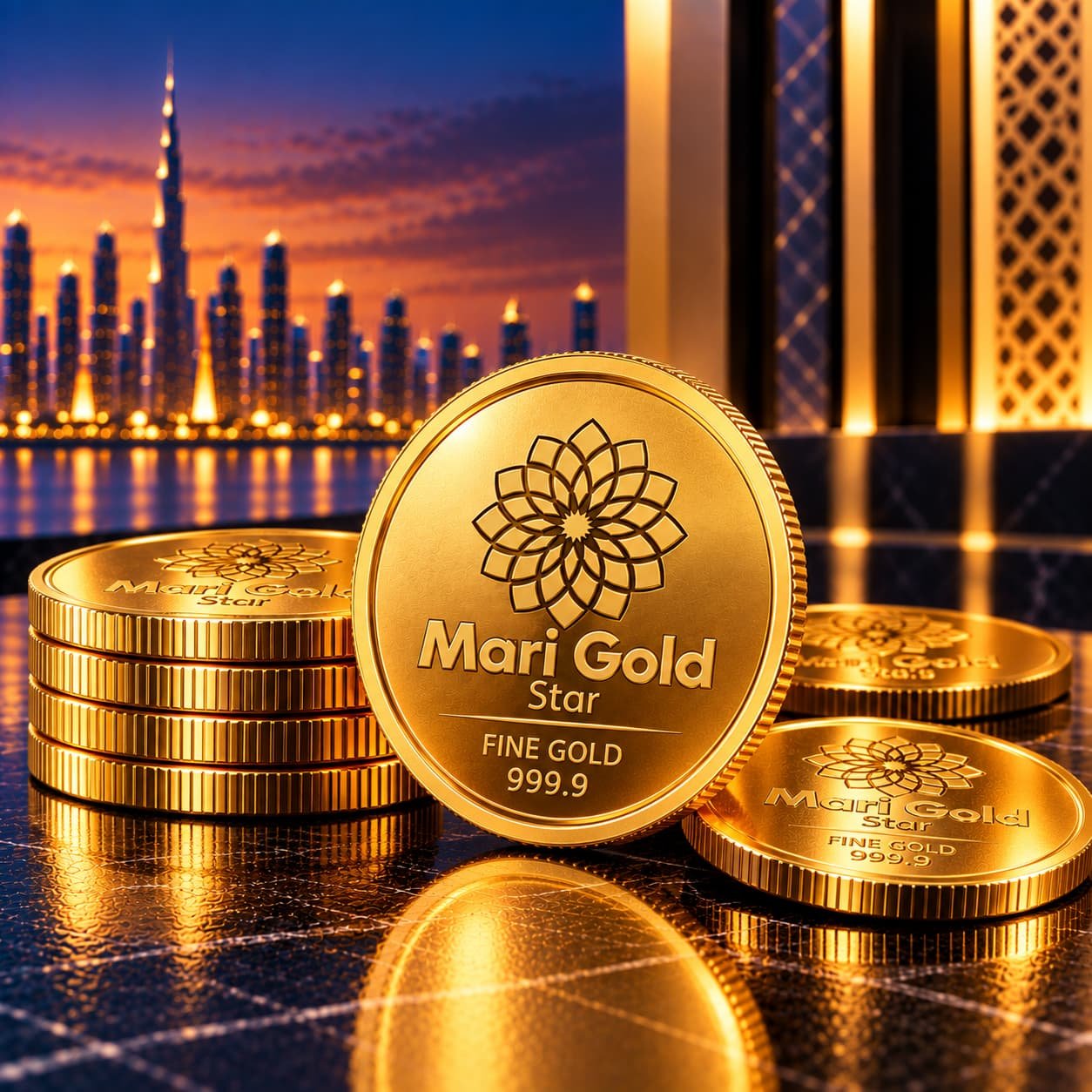 4g Dubai Mosque Gold Coin
